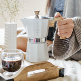 Stove Top Moka Pot White